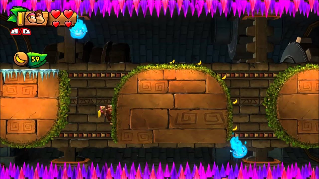Donkey Kong Country: Tropical Freeze - 100% Walkthrough - 6-K Slippy Spikes (Puzzle Pieces)