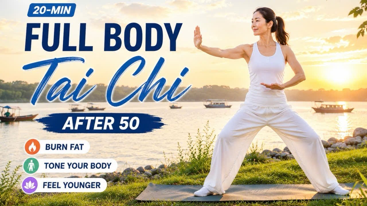 20-Min Full Body Tai Chi After 50 | Burn Fat, Tone Your Body & Feel Younger
