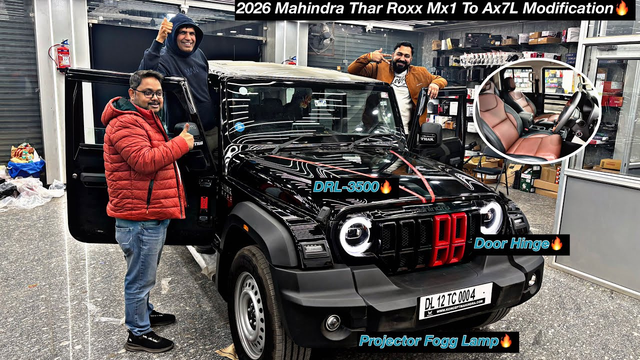 Modified Thar Roxx 2026🔥Thar Roxx Mx1 to Ax7L Thar Roxx modification with Price