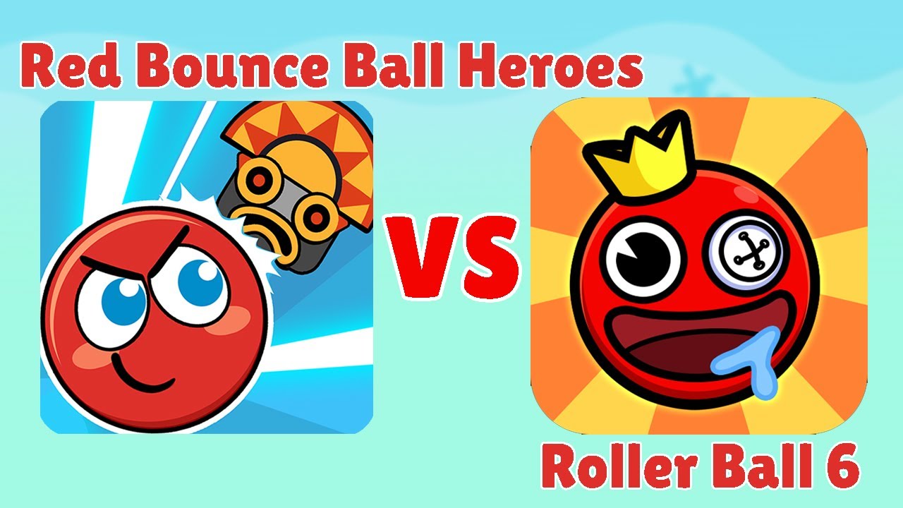 Red Bounce Ball Heroes vs Roller Ball 6 Gameplay