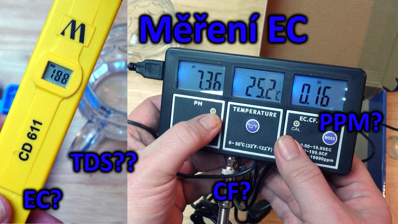 Měření koncentrace hnojiv v hydroponii Milwaukee CD611