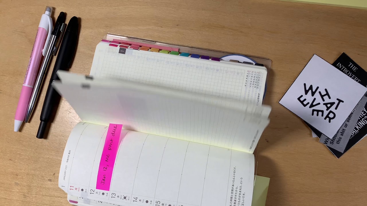 Hobonichi Weeks 2021 set up
