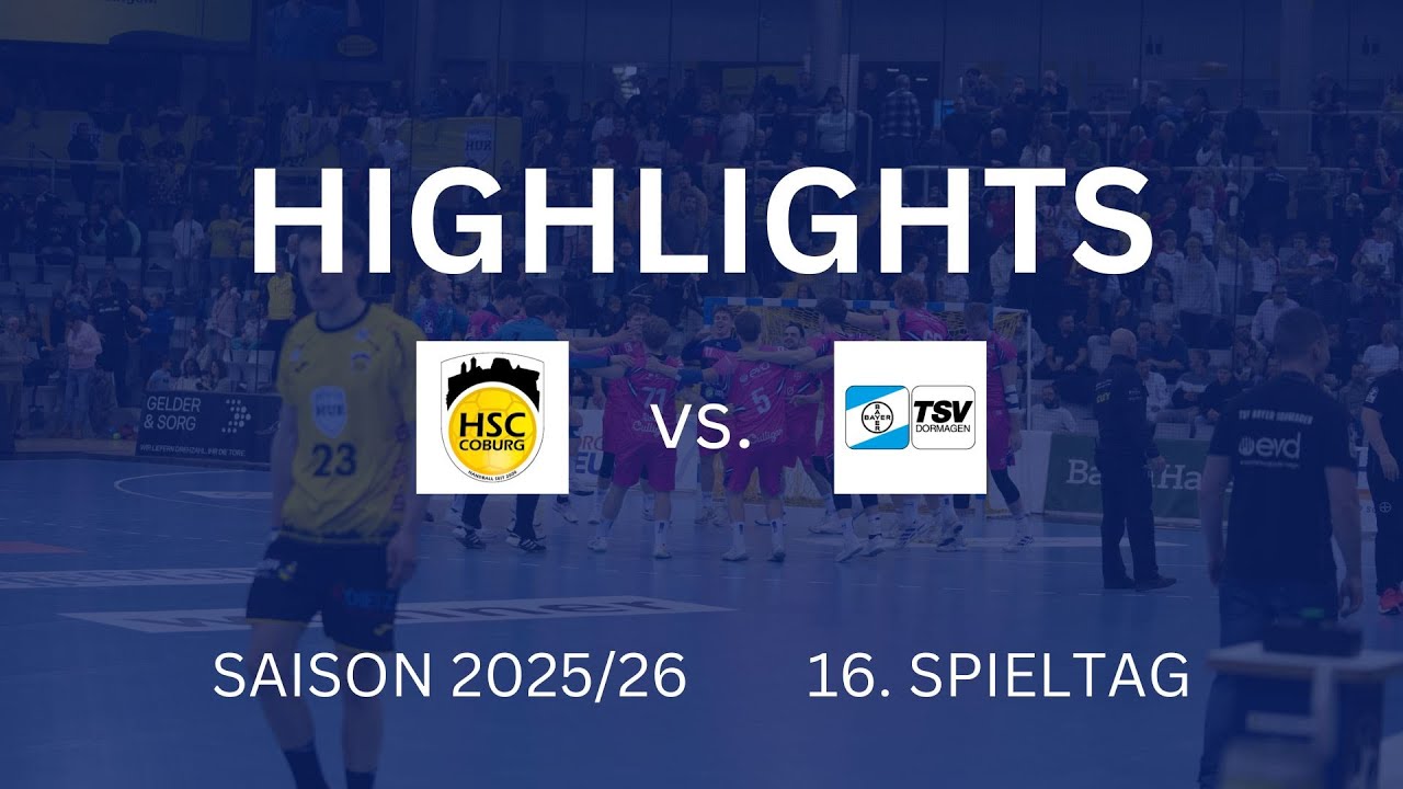 HSC 2000 Coburg vs. TSV Bayer Dormagen // 16. Spieltag // 2. Handball-Bundesliga