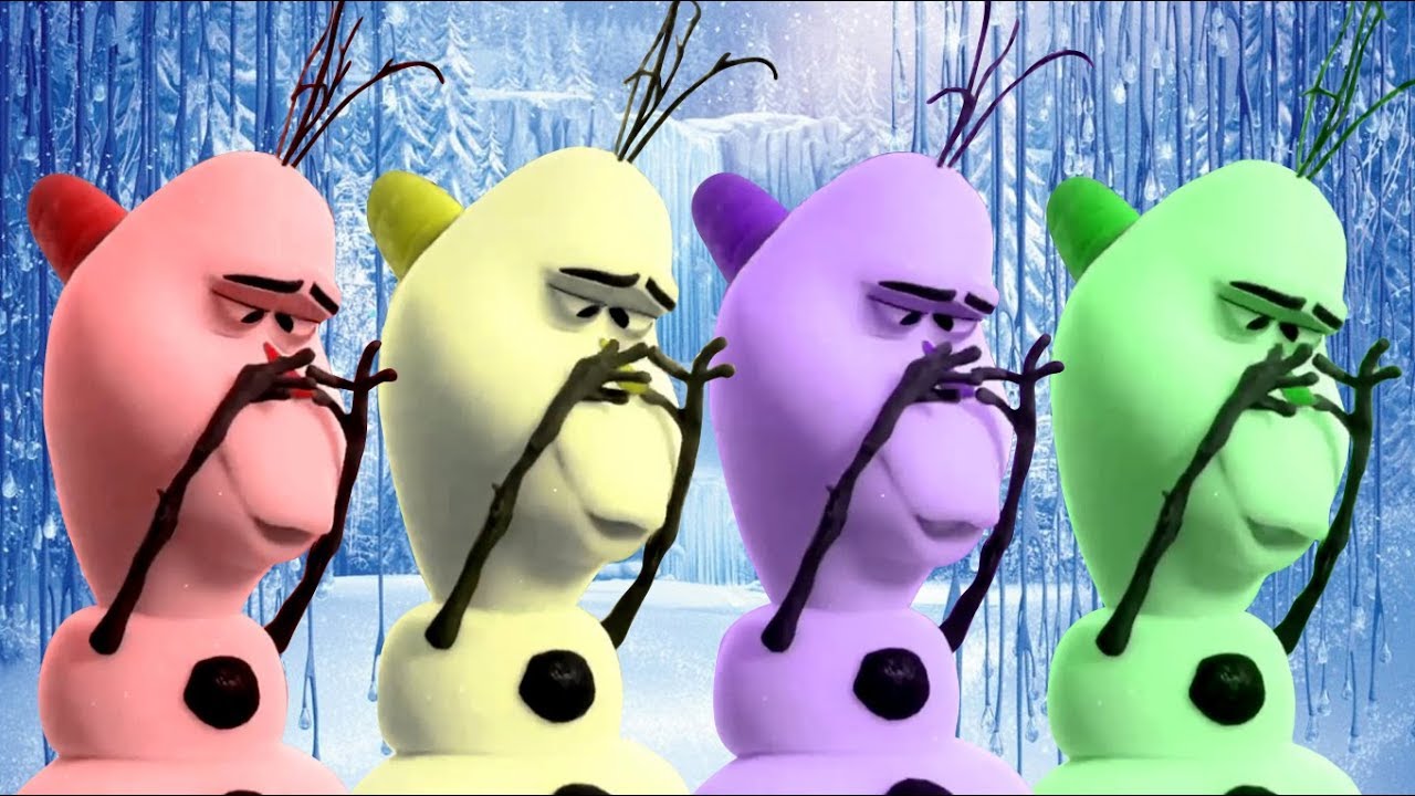 Frozen Funny Moment || Learn Colors with Frozen Anna Kristoff Olaf and Sven - FUN KID COLORS