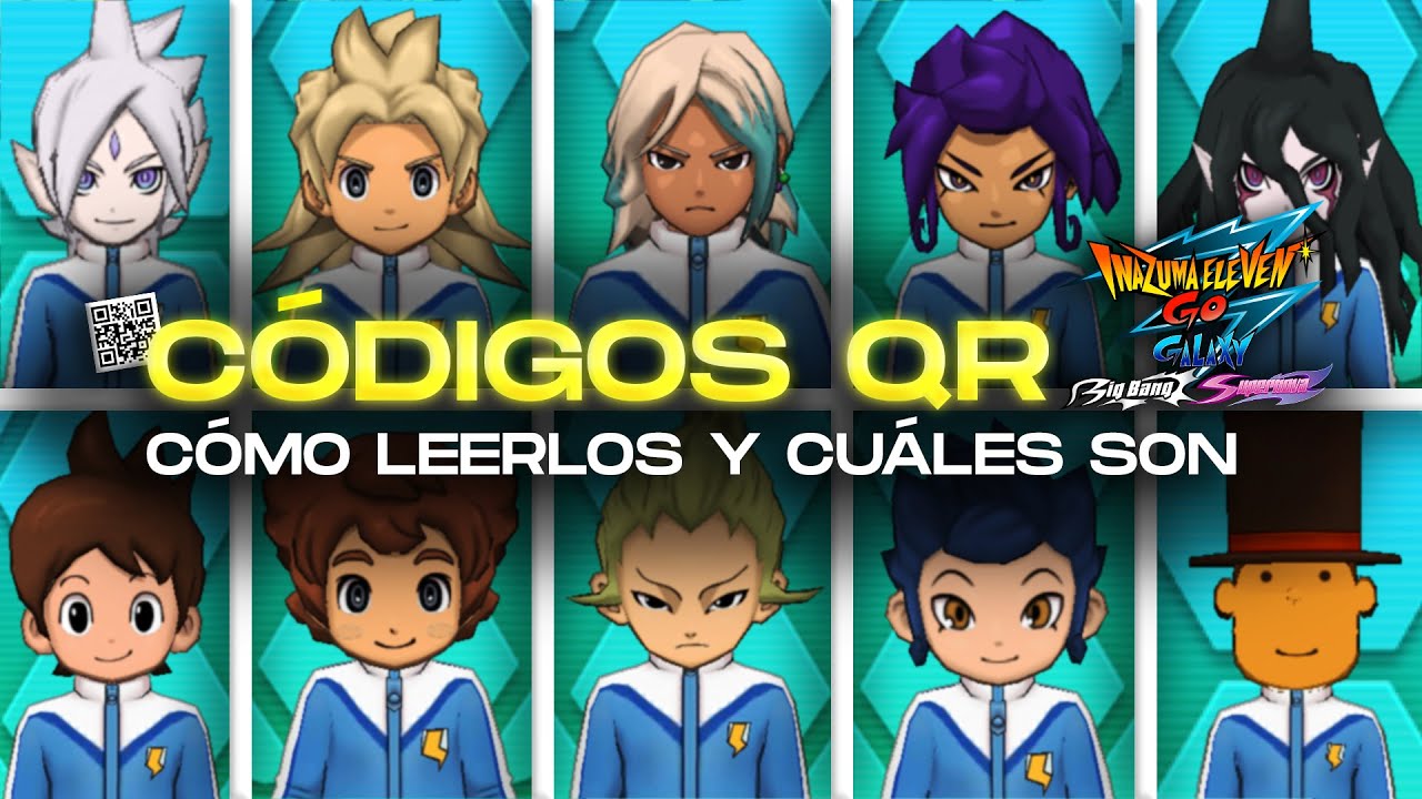 TODOS LOS CÓDIGOS QR DE INAZUMA ELEVEN GO GALAXY (+ CÓMO LEERLOS EN CITRA *SIN WEBCAM* Y EN 3DS)