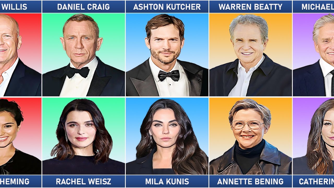 Famous Hollywood Actors and Their Wives