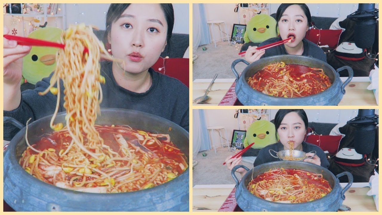 Spicy Cuttlefish Ramyun Recipe(오징어짬뽕) Mukbang | KEEMI★