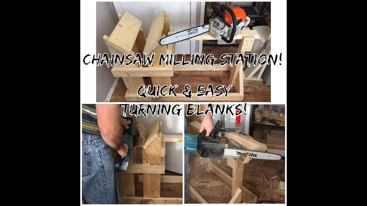 Woodturning - Chainsaw Milling Station (Bowl Blanks & Spindle Blanks Made Easy!)