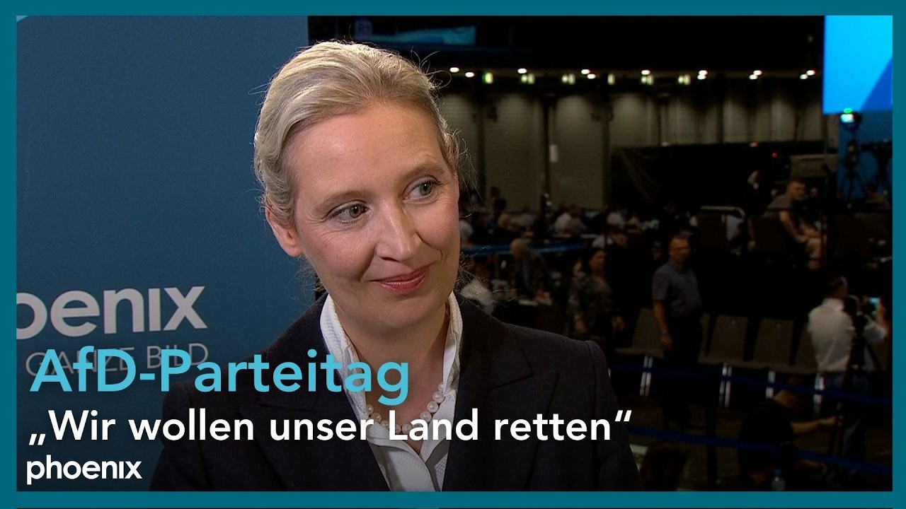 AfD-Parteitag: Parteivorsitzende Alice Weidel im phoenix-Interview | 04.07.2026