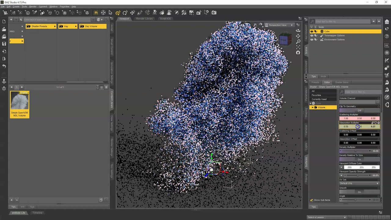 Intro to VDBs in Daz Studio