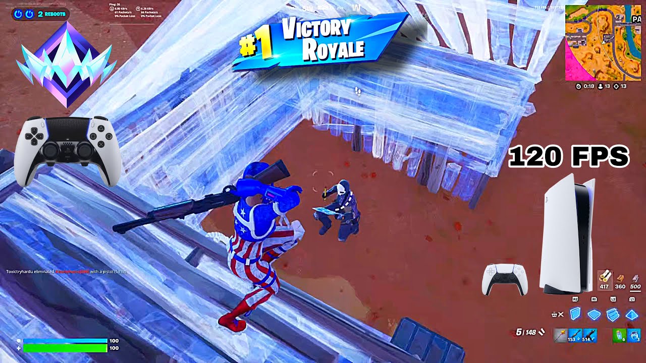 Fortnite Unreal Ranked Reload on PS5 | Controller Gameplay | 120 FPS