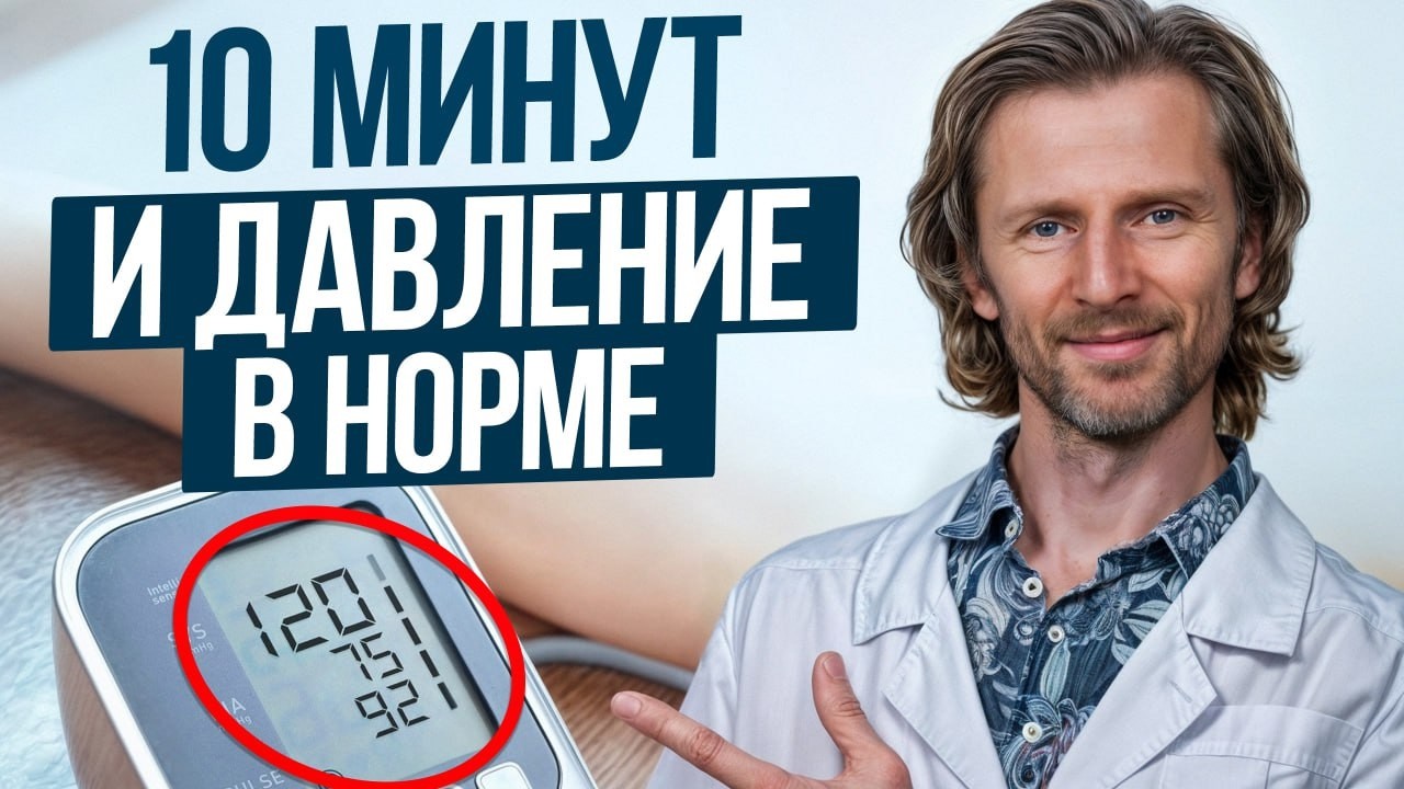 СНИЖАЕМ давление дома за 5 минут БЕЗ ТАБЛЕТОК!