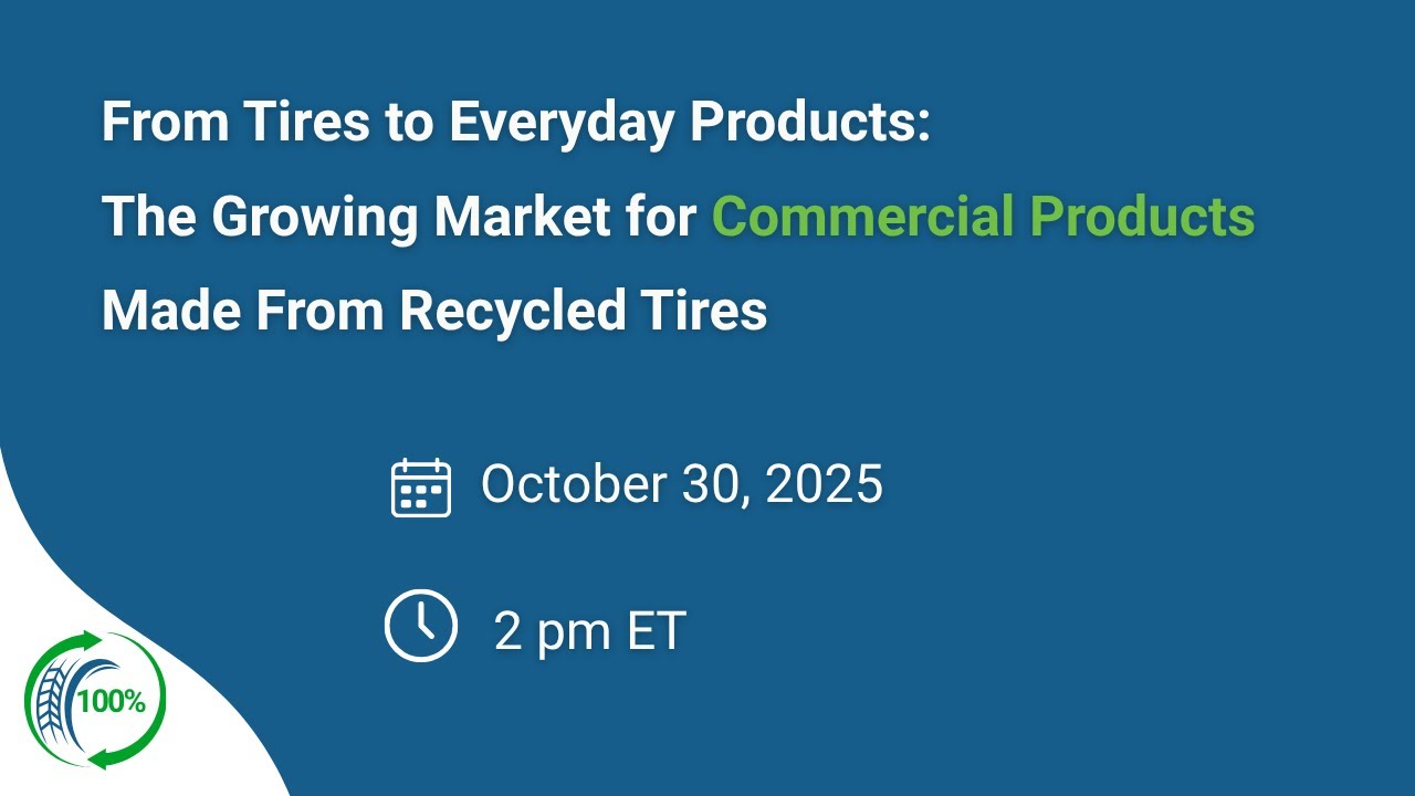 The Growing Market for Commercial Products Made From Recycled Tires