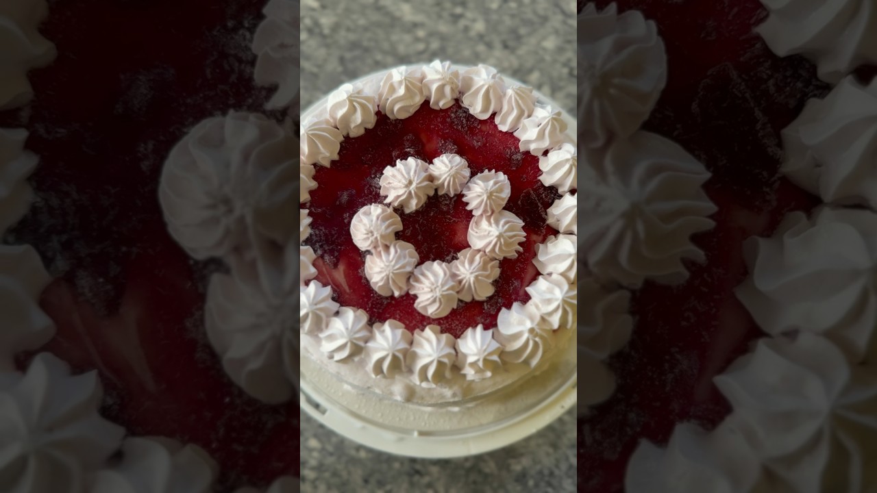 Cherry & Brownie ice cream cake 🎂from Hap daily  #icecream #cake #birthday #delicious 😋