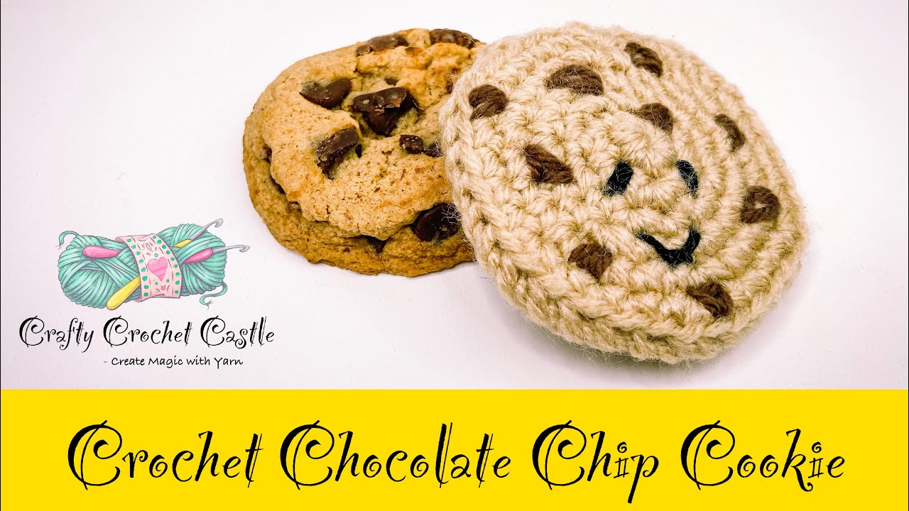 Crochet Chocolate Chip Cookie - Easy Pattern Tutorial