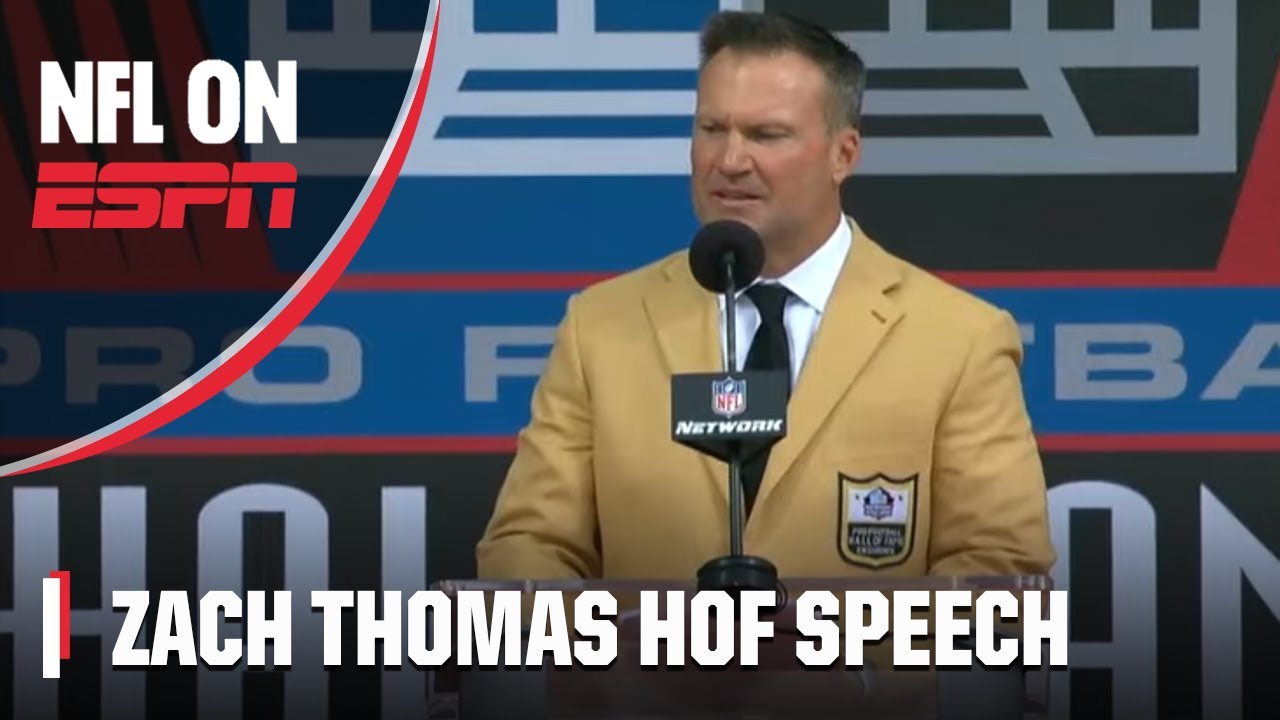 Zach Thomas's 2023 Pro Football Hall of Fame Induction Speech | NFL on ESPN