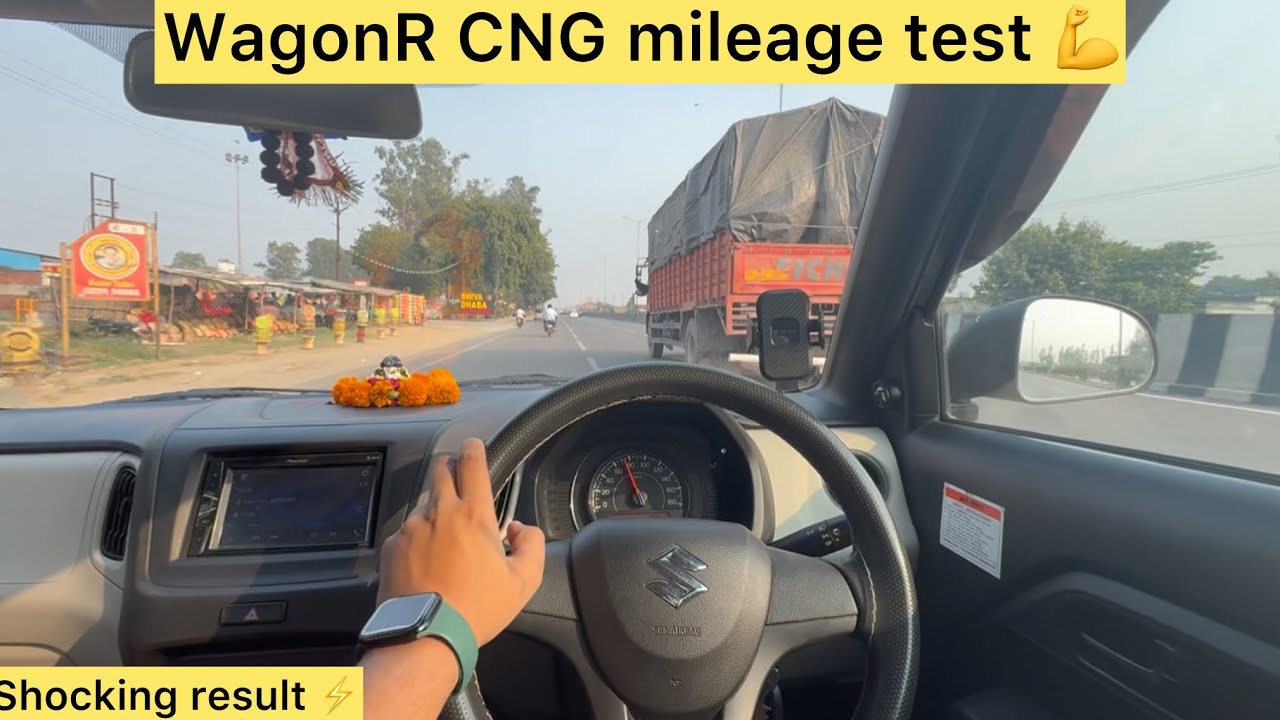 Maruti Suzuki WagonR cng mileage test #mileage #test #cars #wagonr #marutisuzuki #vlog 