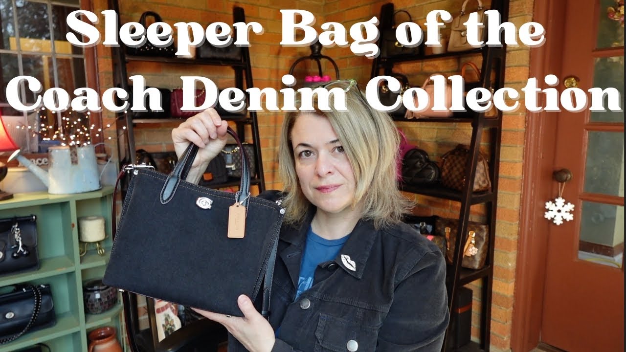 Coach Black Denim Willow 24 (The Sleeper Bag of the Coach Denim Collection 2024)