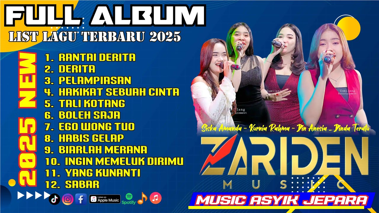 FULL ALBUM DANGDUT PALING SERU DAN VIRAL 2025 ZARIDEN MUSIC VOL 9