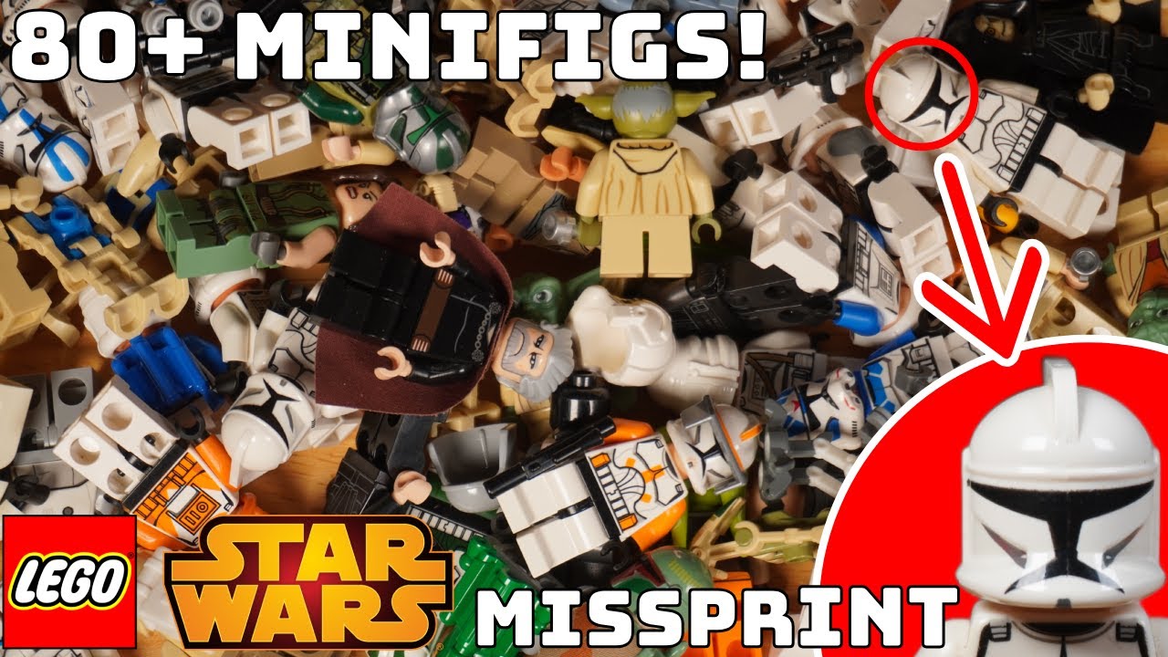 Huge 80+ Lego Minifigure Haul! (Misprint Found!)