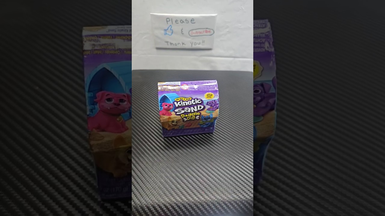 Kinetic sand Doggie dig🐕 unboxing ASMR.