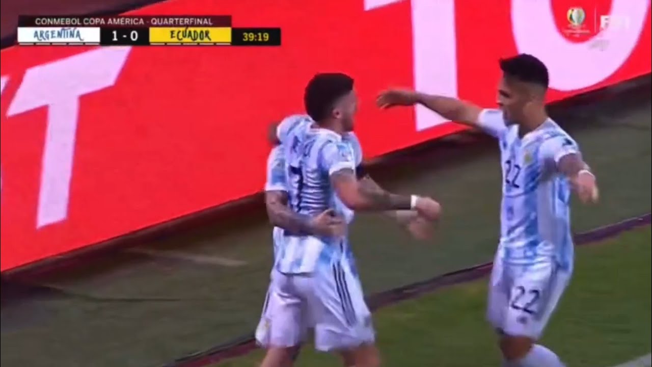Rodrigo de Paul Argentina goal vs ecuador  Copa America Quarter Finals 2021