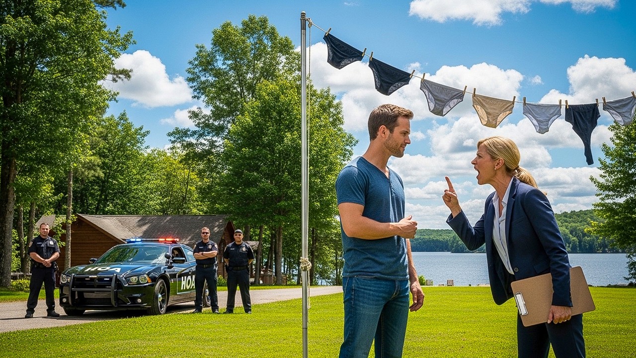 HOA Banned Visible Laundry, So I Hung My Underwear on a Flagpole at Half-Mast for Common Sense!
