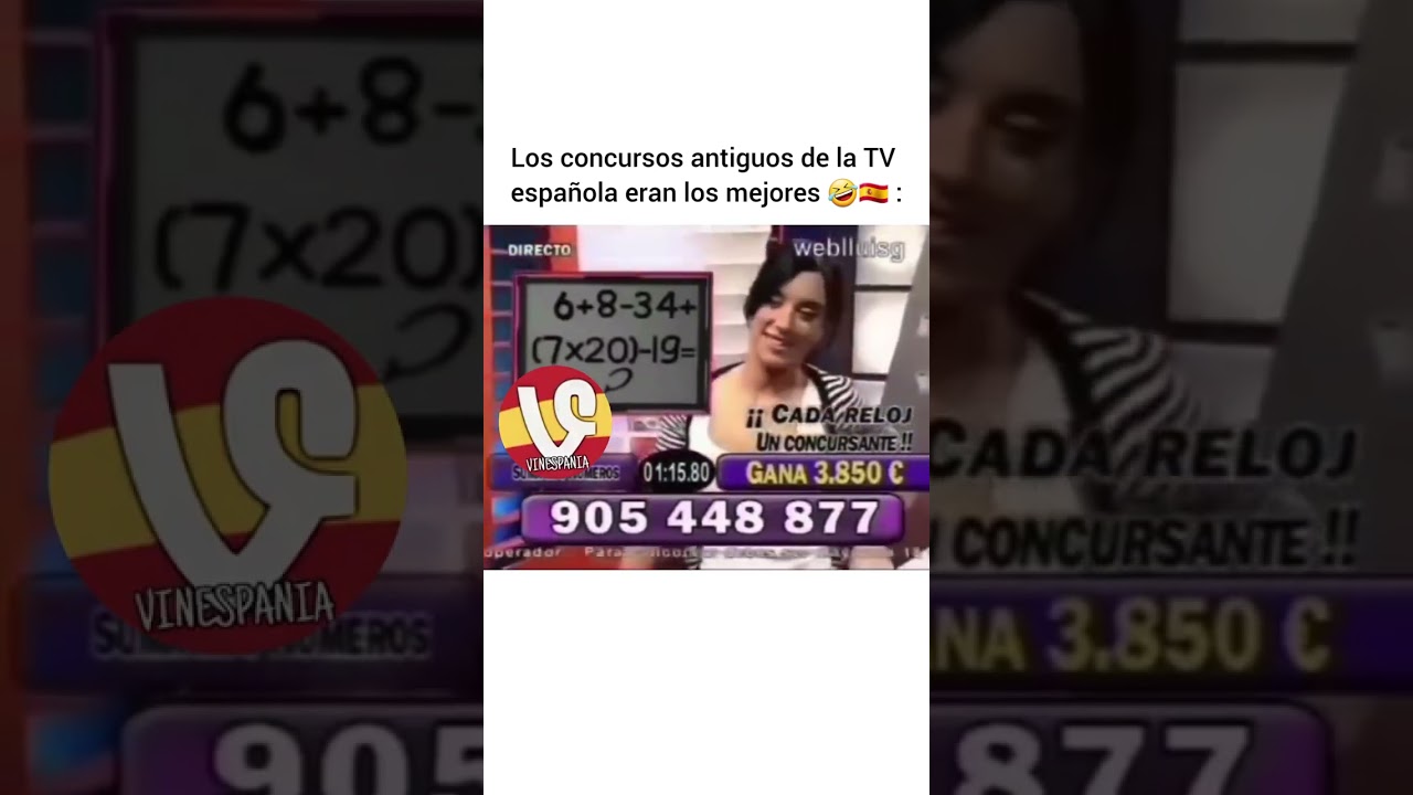 Los concursos antiguos de la TV española eran los mejores 🤣🇪🇸