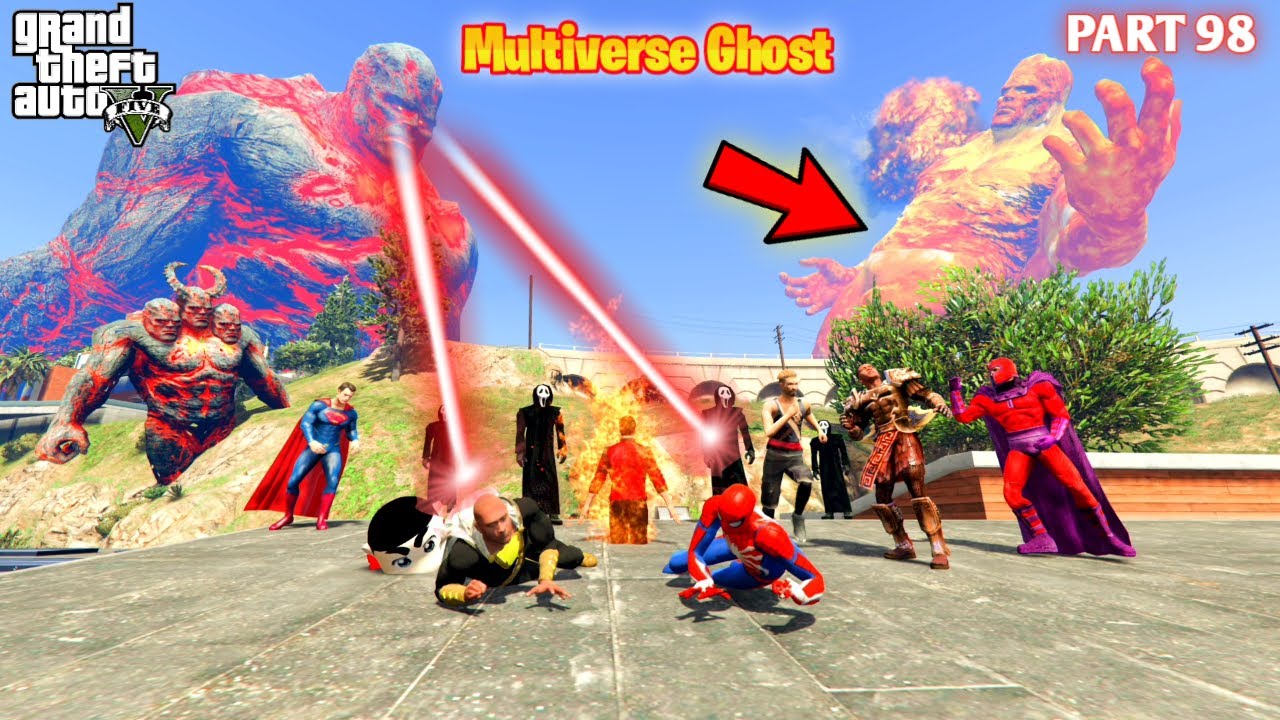 Multiverse Ghost Lava God Titan Kill Sun God Black Adam Spiderman in GTA5 #98