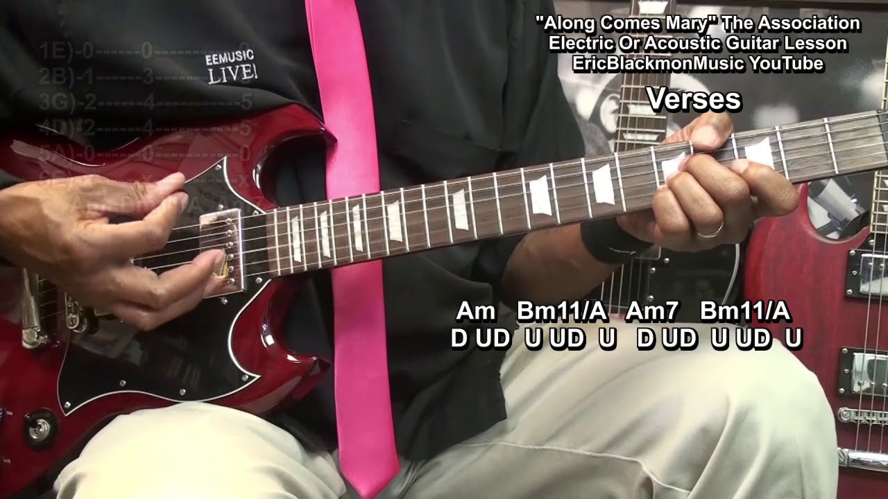 ALONG COMES MARY The Association GUITAR LESSON 😎 @EricBlackmonGuitar