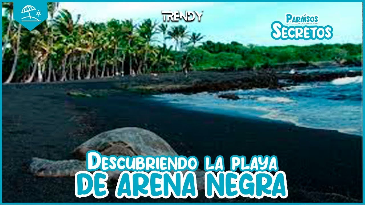 La playa de Hawaii con arena oscura ⚫️🏖