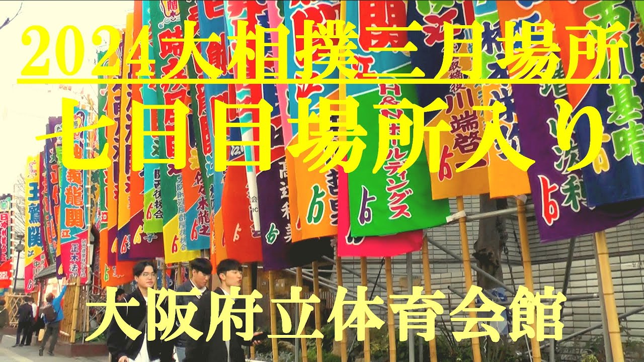 七日目場所入り　2024大相撲三月場所　大阪府立体育会館