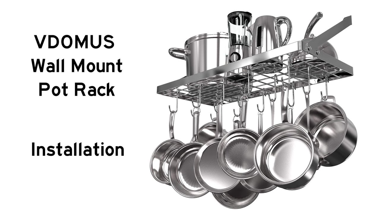 Vdomus Pot Rack Installation and Mini Review