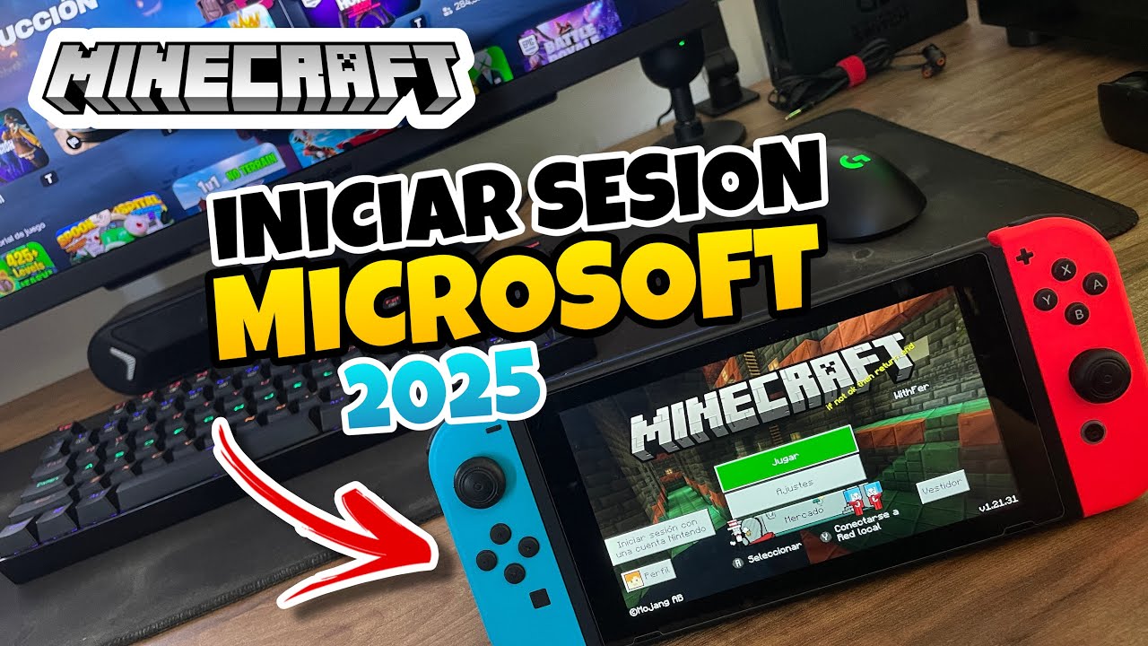 👉 Como INICIAR SESION en MINECRAFT en NINTENDO SWITCH 🔥