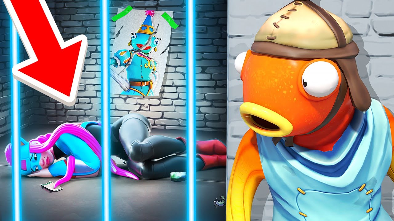 J'espionne NOTY 24h en PRISON ! PRINCESSE POISCAILLE est MÉCHANTE avec ELLE ! Fortnite