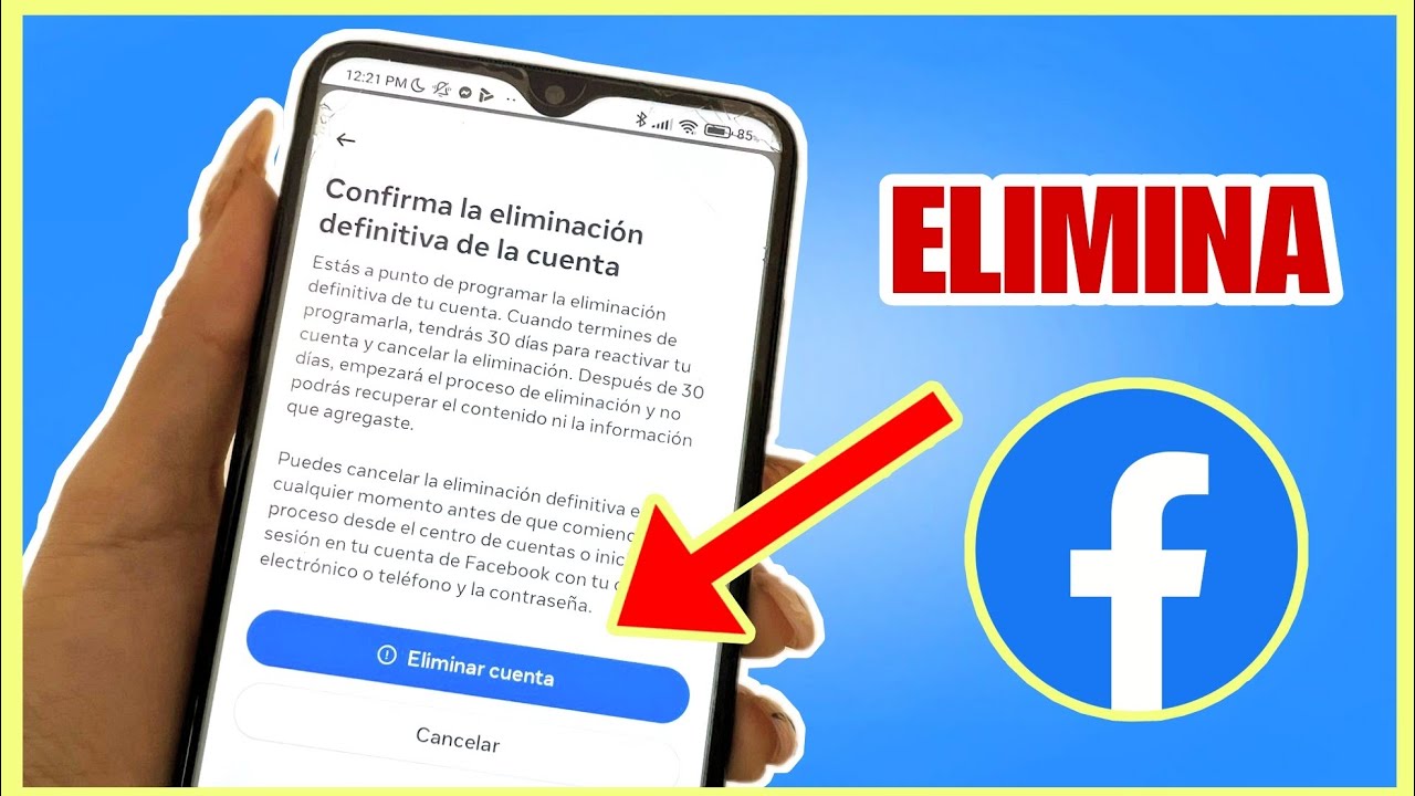 Cómo ELIMINAR CUENTA DE FACEBOOK 2025 ✅ Facil y Rápido