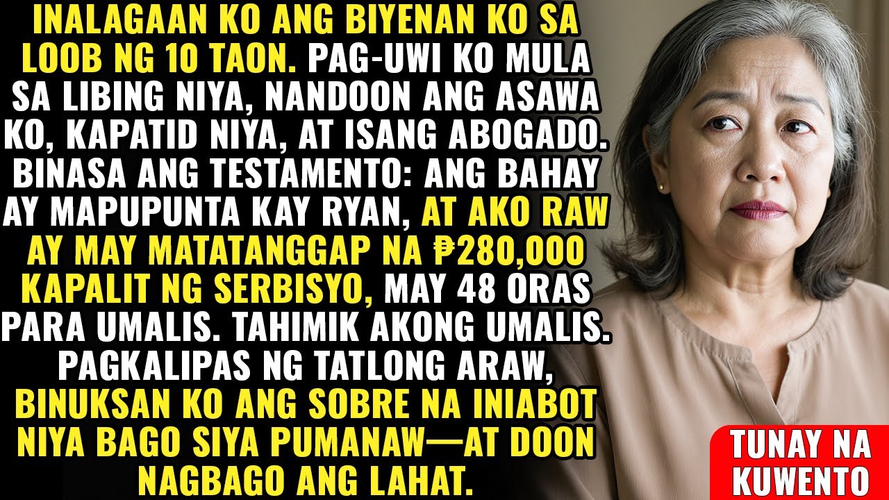 Pag-uwi ko galing sa libing, sinabi ng asawa ko: 'Iniwan sa akin ni Nanay ang lahat. May 48 oras...