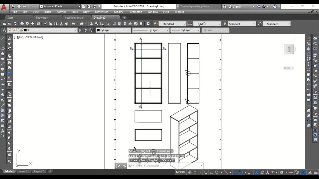 Autocad Flatshot ile Teknik Resim Oluşturma