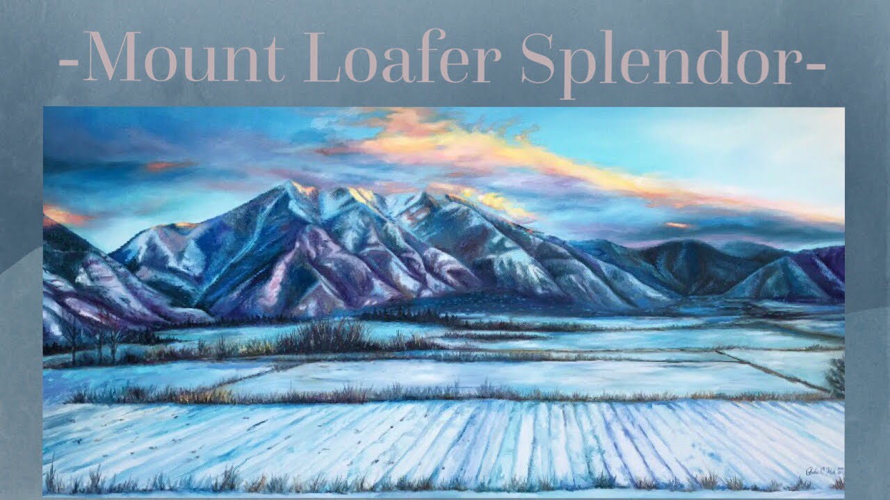 Time Lapse Winter Oil Painting Snowy Landscape - By Artist, Andrea Kirk | The Art Chik