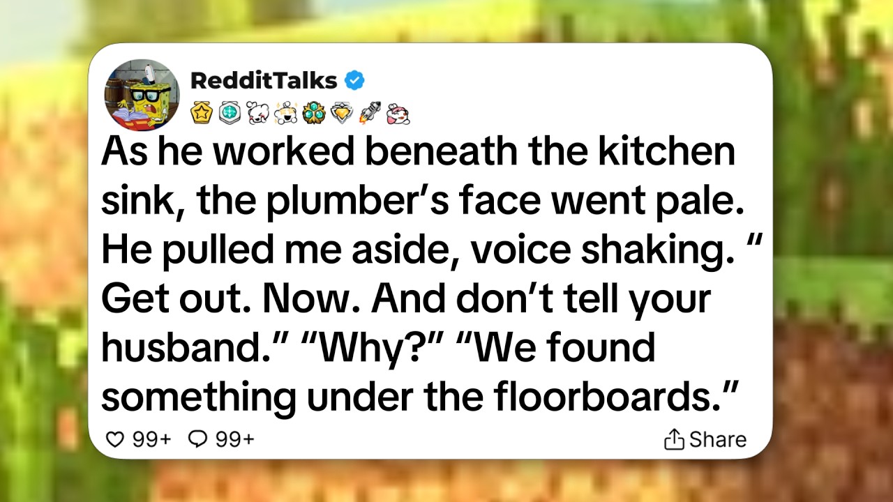 As he worked beneath the kitchen sink, the plumber’s face went pale. He pulled me aside...