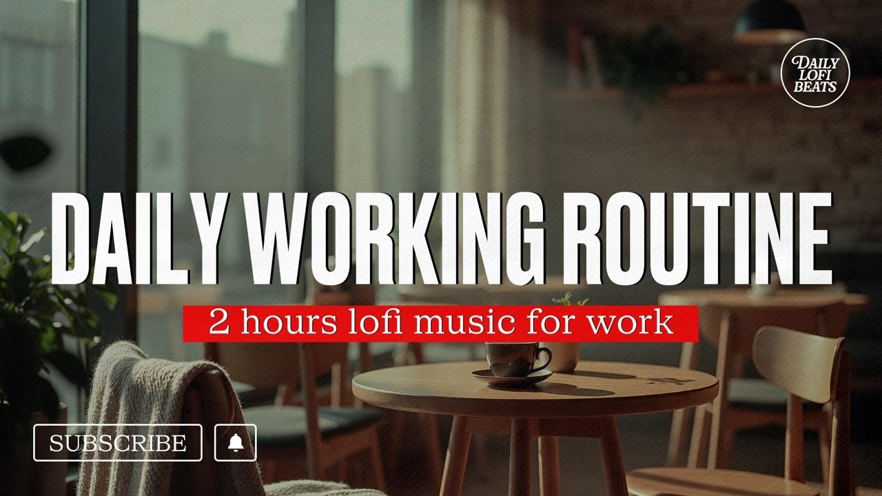 Daily Working Routine | 2 hours lofi music for work | Daily Lofi Beats