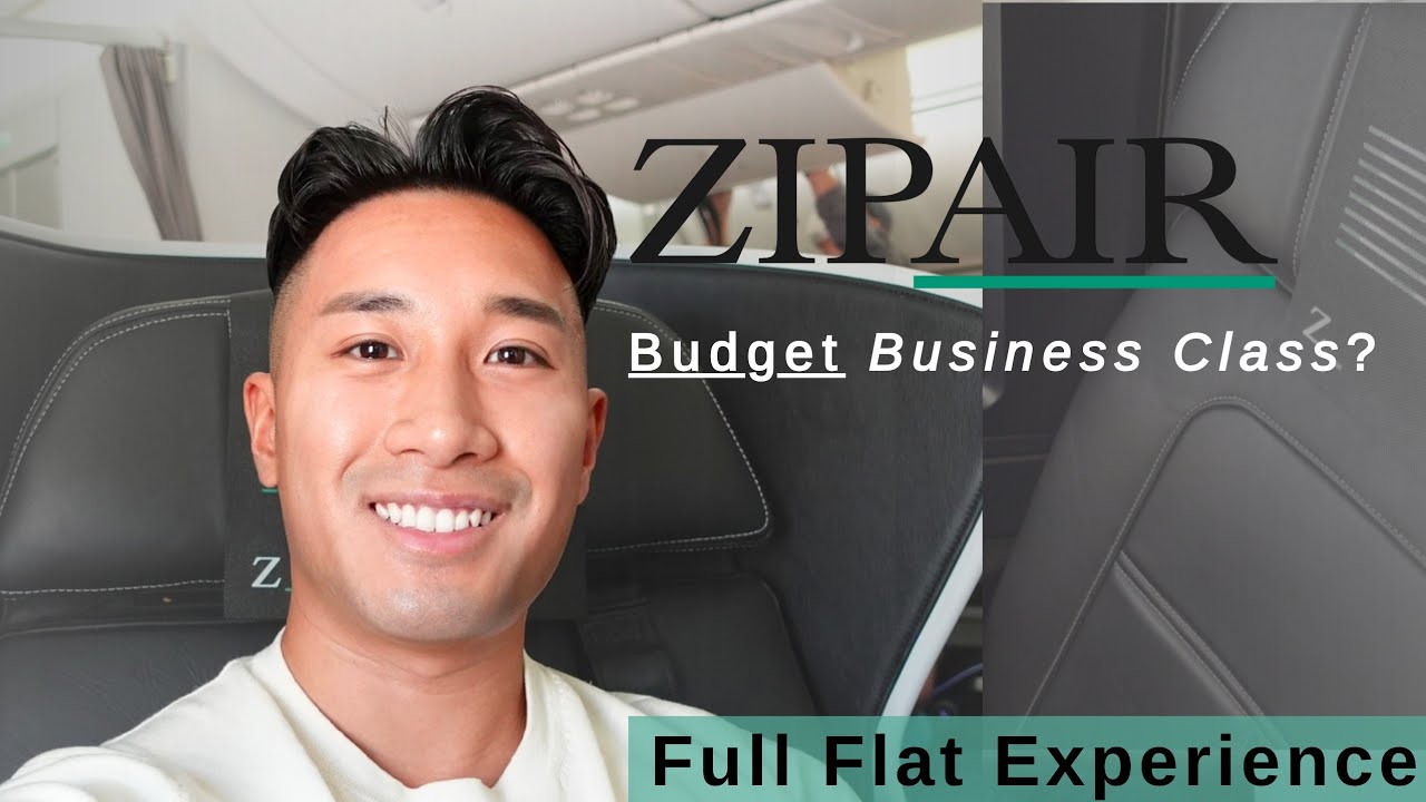Flying Zipair Tokyo B787: Budget Full Flat Business Class Experience (Flight ZG42)
