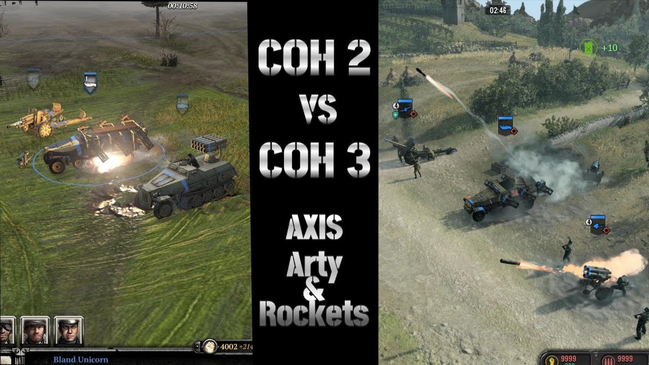 COH 2 vs COH 3 How Does Axis Arty & Rockets Compare?