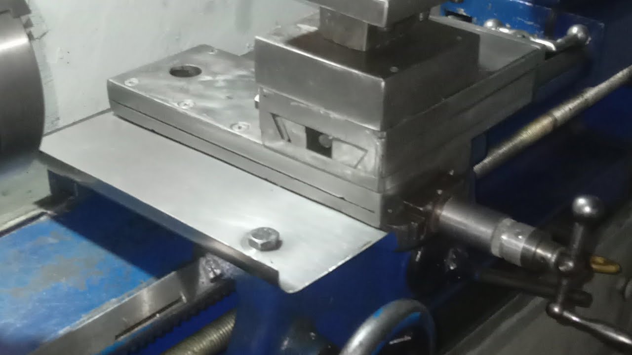 Finalizando o ajuste do torno caseiro 
