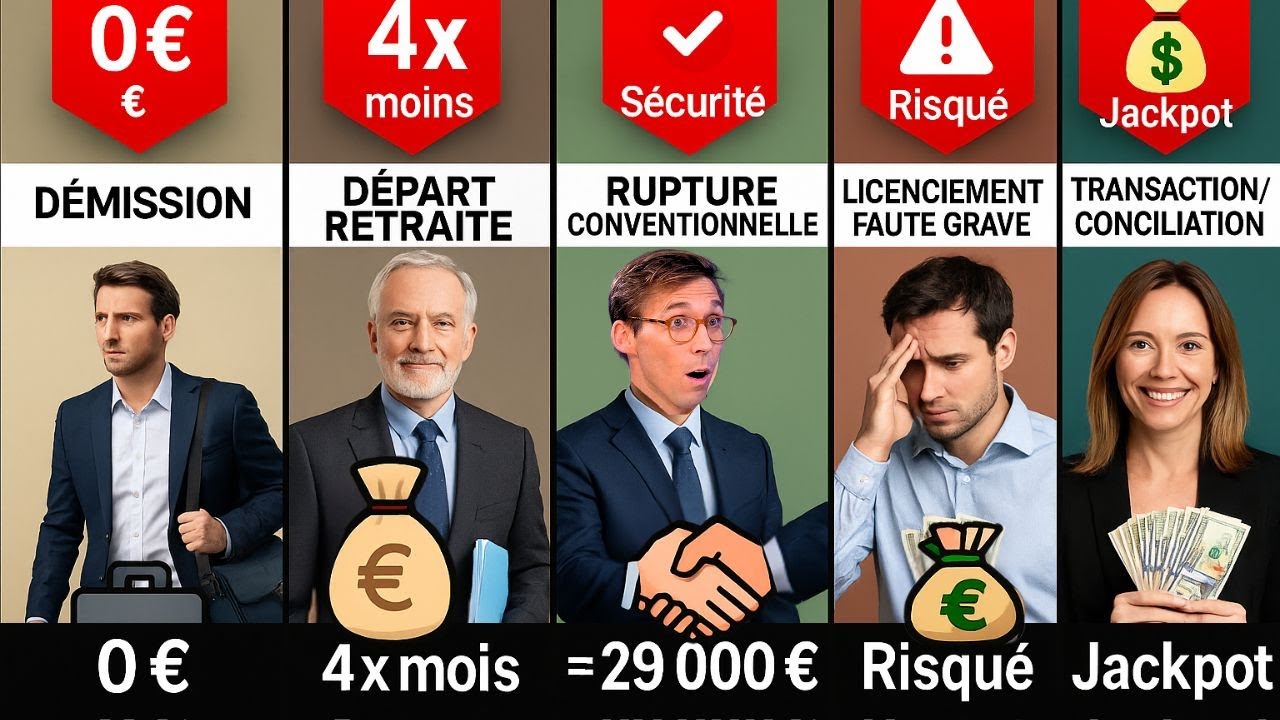 RUPTURE CONVENTIONNELLE, TRANSACTIONNELLE ou LCRS: Quelle Option Rapporte Le Plus? €€€