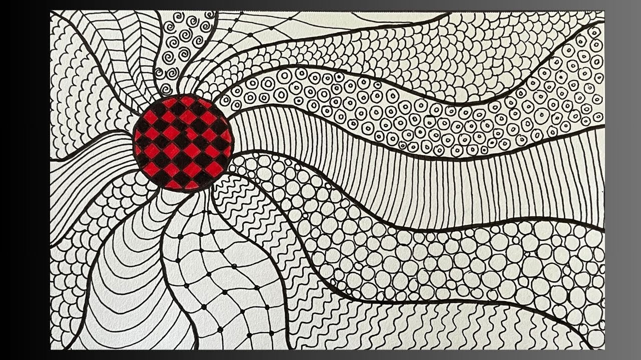 Easy Zentangle Art: Relax, Doodle, and Create! 🎨✨