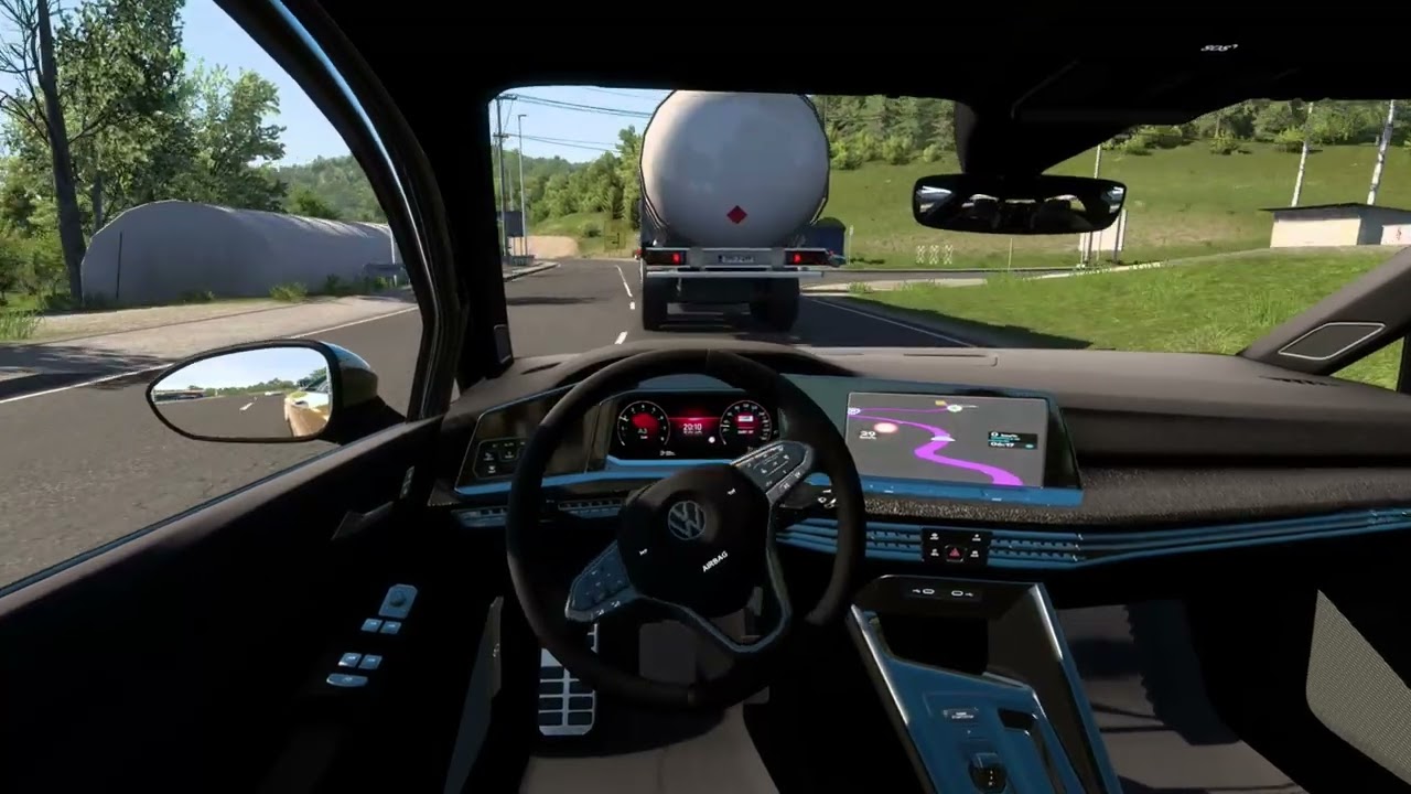 EURO TRUCK SIMULATOR 2! Volkswagen Golf 8 R Line 1.51! GAMEPLAY 4K TV 55