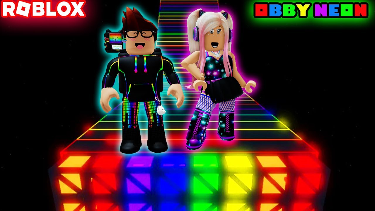 Viajamos al Futuro en este Obby Neon Futuristico! 😀🤖