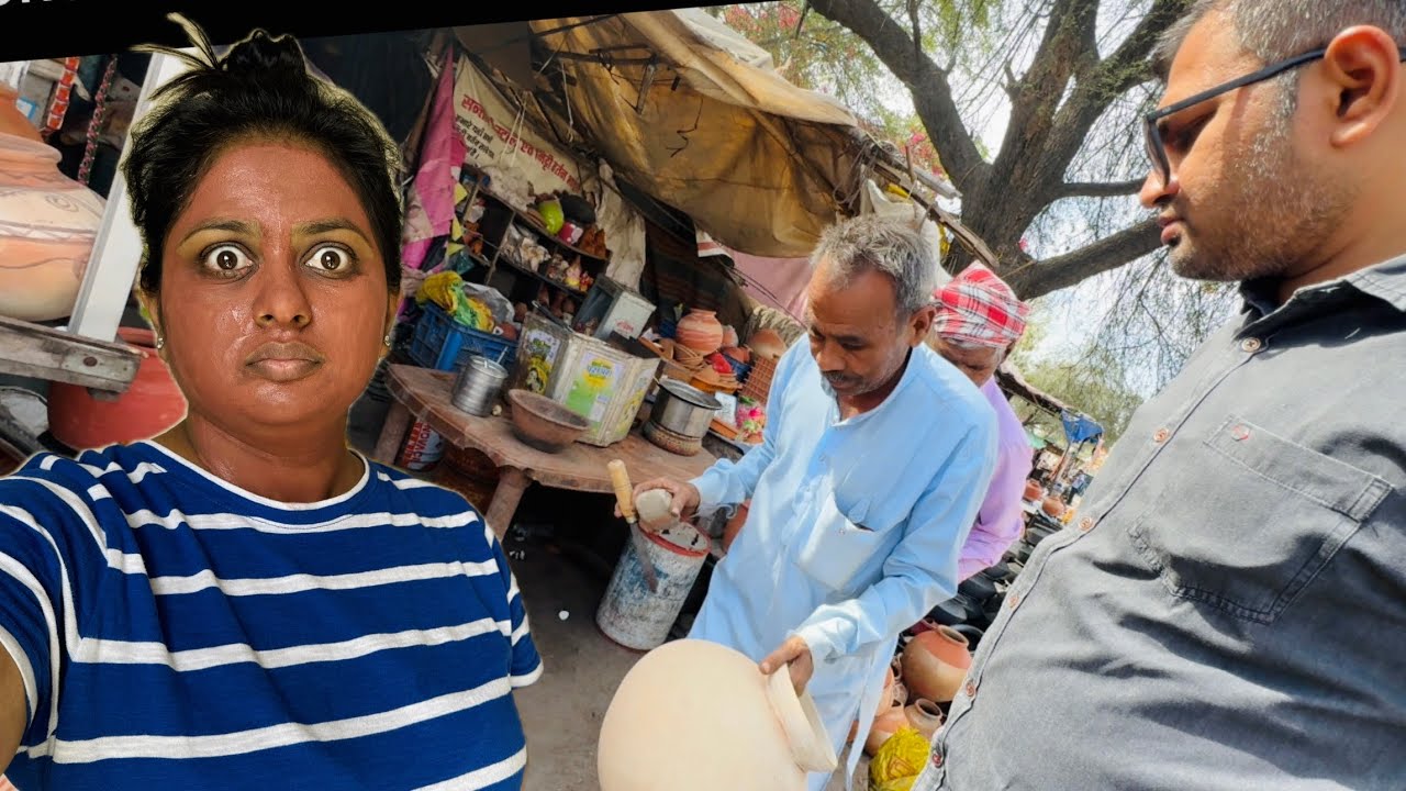Yeh Kya laga diya face pe or pehli baar laye yeh matka 