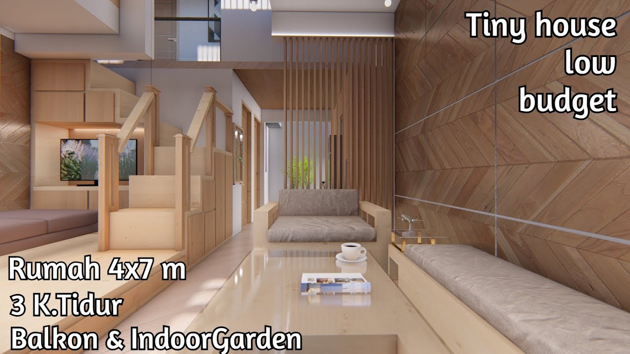 Tiny House -Rumah cantik budget rendah sayang untuk di lewatkan -uk 4x7 dg 3 k Tidur